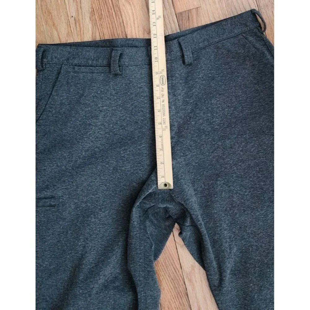 Duluth Trading Travel Pants Flex Incog- Chino Soft Knit Stretch Comfy 38x30 Grey